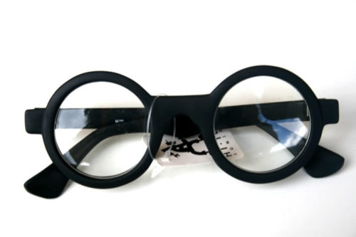 Hi Tek round silver metal sunglasses with black lenses HT ...