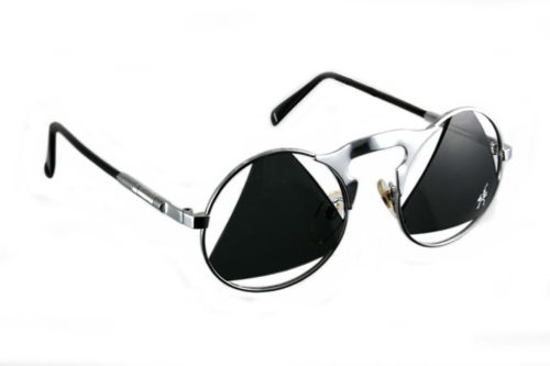 Round Sunglasses With Mirror Lenses Metal Frame Mirror Coated