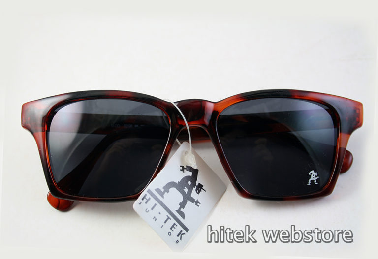Vintage 1980s tortoise sunglasses HI TEK HT-9296 Wayfarer style