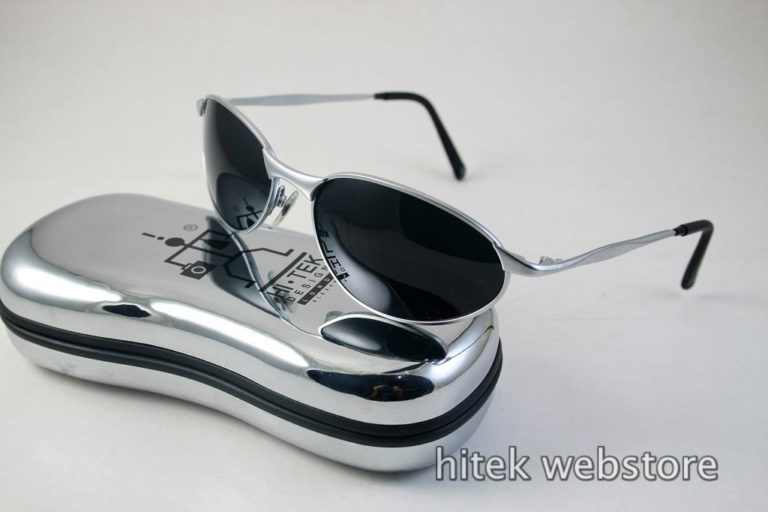 mens sunglasses shades silver metal frame aviator Hi Tek model-2525