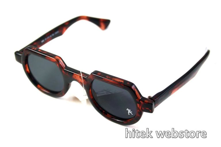 Hi Tek round sunglasses tortoiseshell brown HT-010 unusual - Image 2