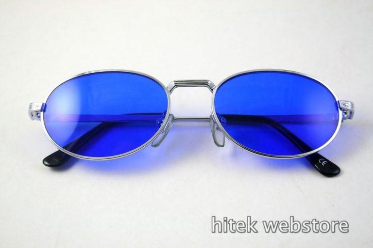 oval sunglasses mens shades silver metal frame  Hi Tek model-SJ2220 lens options