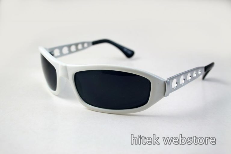 white goggles sunglasses metal temples black lens Hi Tek - Image 5