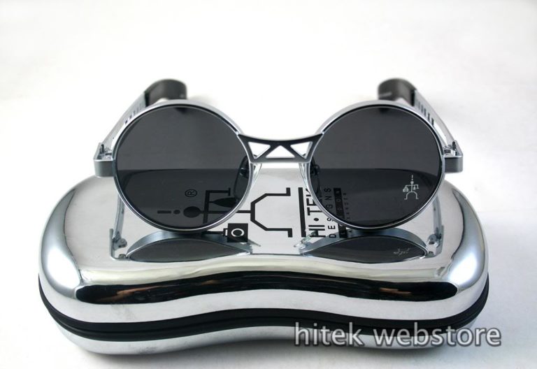 Hi Tek vintage small round metal sunglasses HT-4006