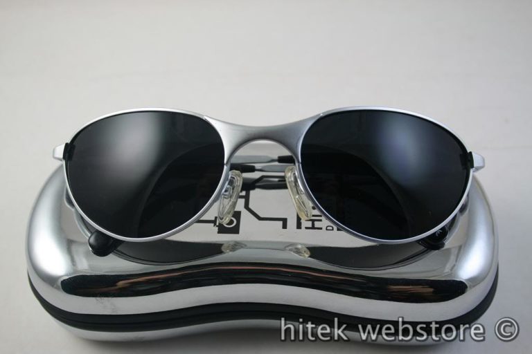 mens sunglasses shades silver metal frame aviator Hi Tek model-2626 - Image 3