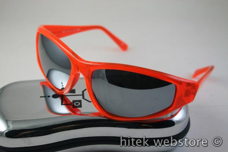 neon red goggles sunglasses mirror lens Hi Tek - Image 3