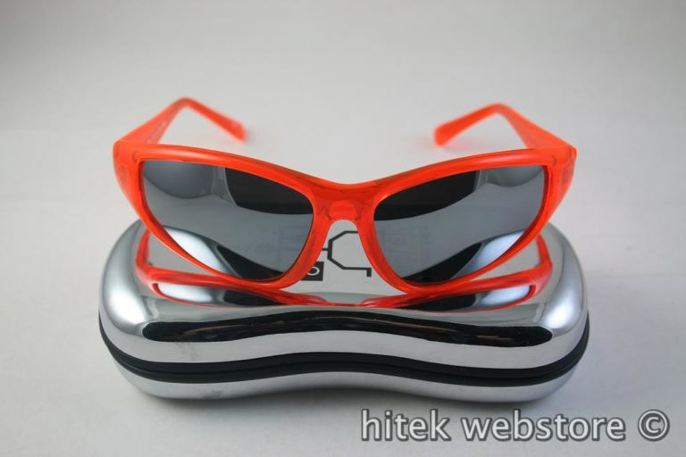 neon red goggles sunglasses mirror lens Hi Tek - Image 2