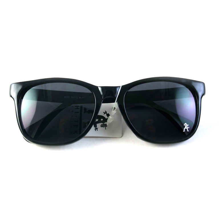 Retro Square black sunglasses lens color option 1990s Wayfarer style HT-92112 - Image 8