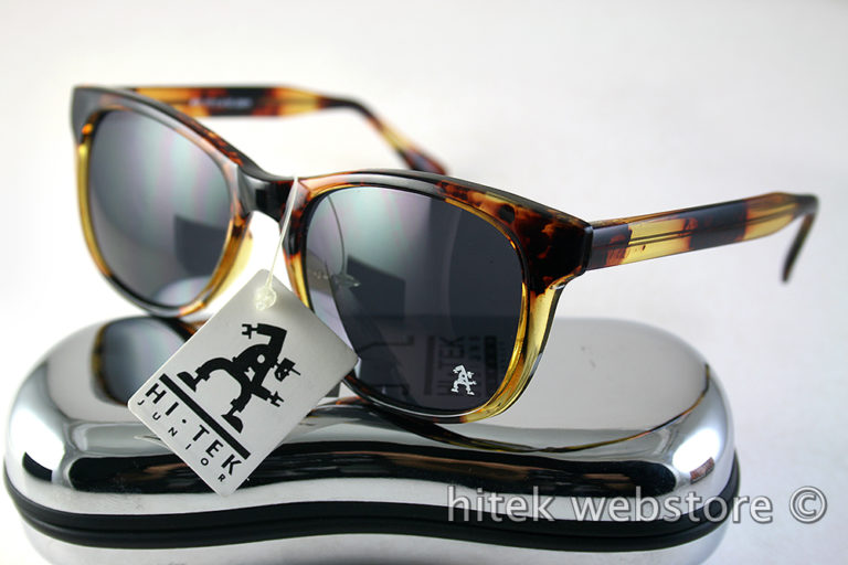 Retro Square tortoise sunglasses 1990s Wayfarer style HT-92112 - Image 2