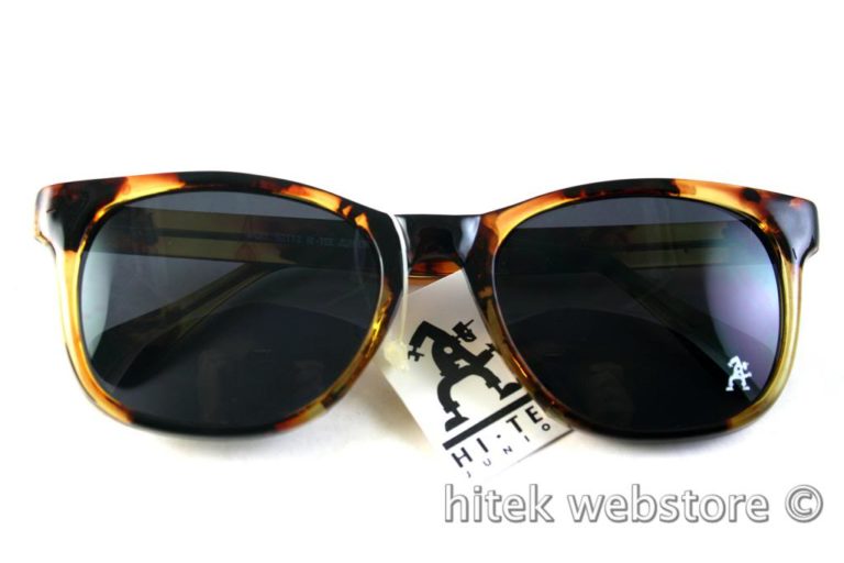 Retro Square tortoise sunglasses 1990s Wayfarer style HT-92112 - Image 3