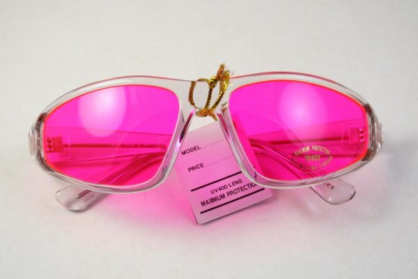 pink lens goggle sunglasses