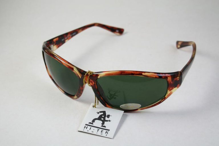 goggles sunglasses tortoise green lens Hi Tek - Image 2