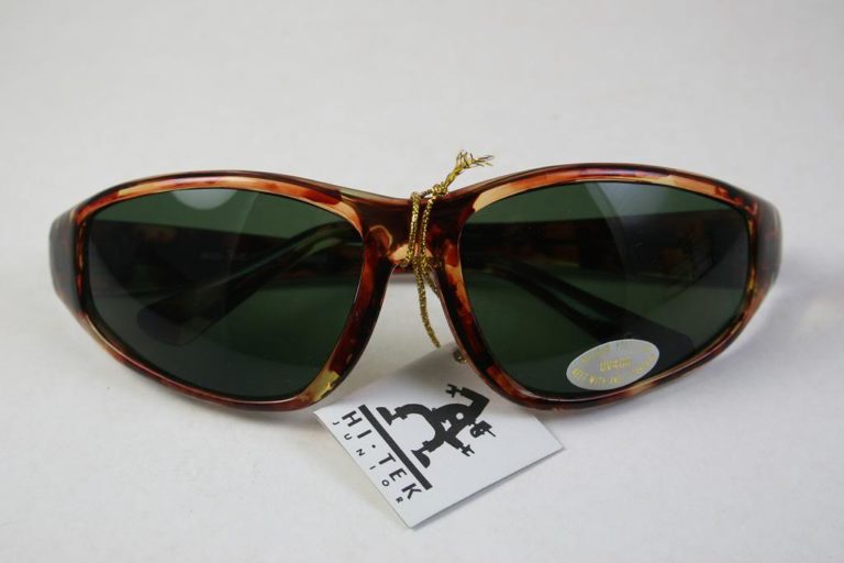 goggles sunglasses tortoise green lens Hi Tek - Image 3