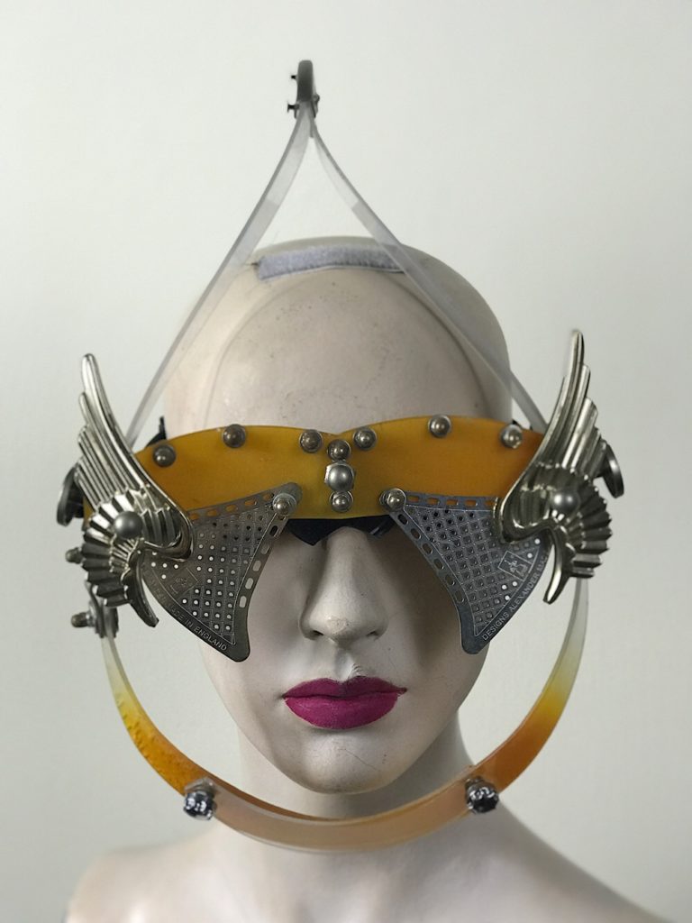 handmade futuristic modern steampunk unusual eye wear mask Hi Tek