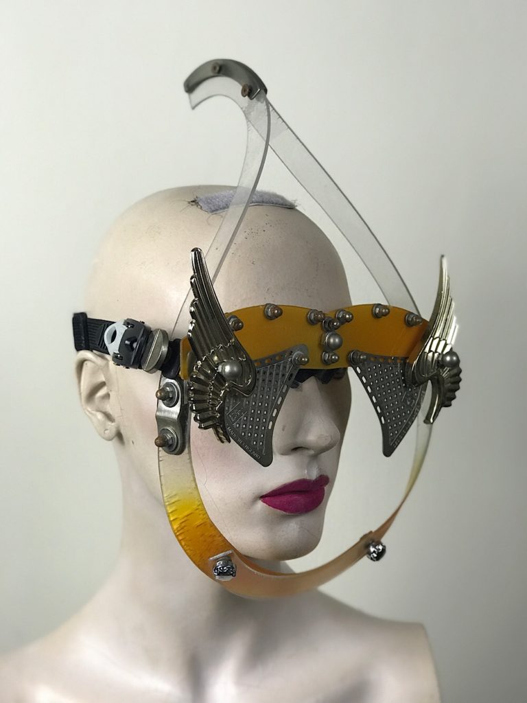 handmade futuristic modern steampunk unusual eye wear mask Hi Tek - Image 2