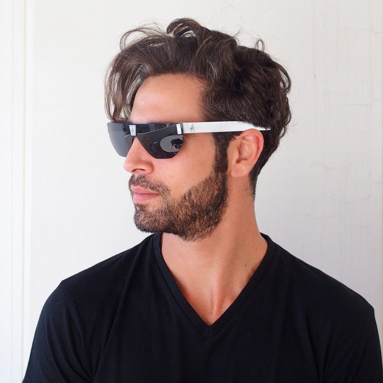 square rectangle flat top sunglasses for men Goth Steampunk Vintage Retro - Image 3