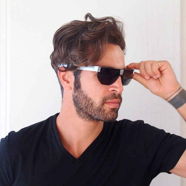 square rectangle flat top sunglasses for men Goth Steampunk Vintage Retro - Image 4