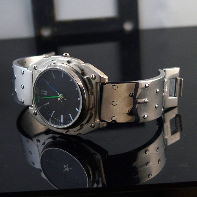 Mens wrist watch vintage, minimalistic design Goth Cyber punk Hi Tek Watch - Image 2