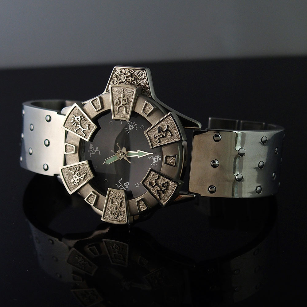 vintage unisex wrist watch futuristic Sci Fi Cyber Goth Cyber Punk style  unusual