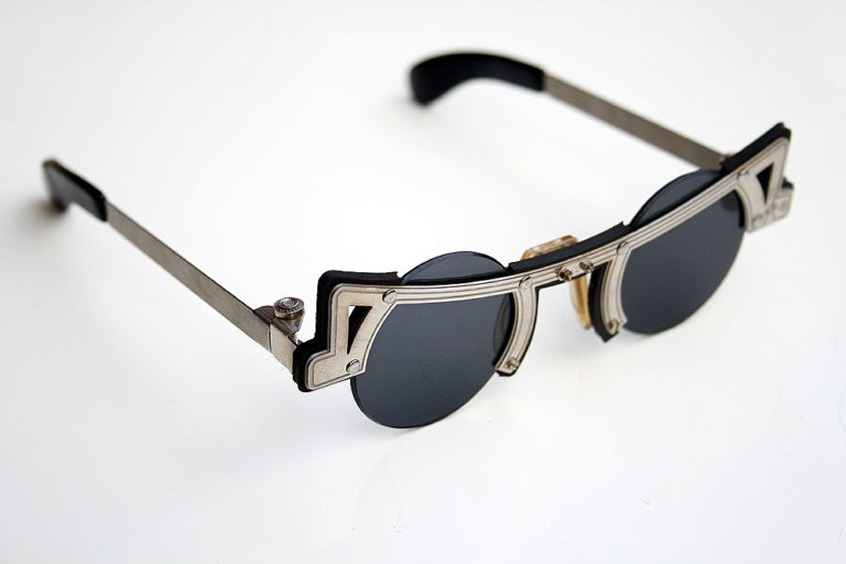 Hi Tek round silver metal sunglasses cult-16 unusual unique - Image 3