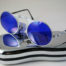 round sunglasses blue lenses