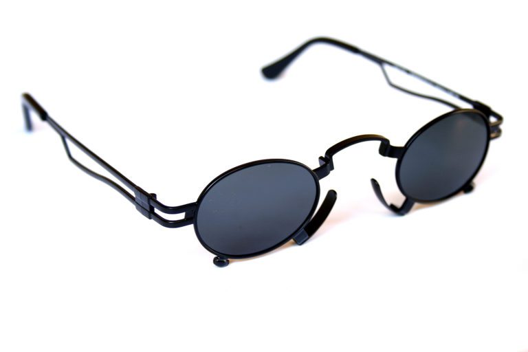black oval sunglasses