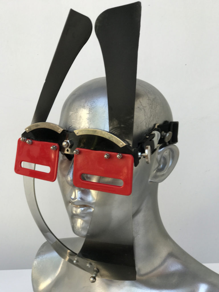 handmade futuristic modern steampunk unusual eye wear mask Hi Tek - Image 3