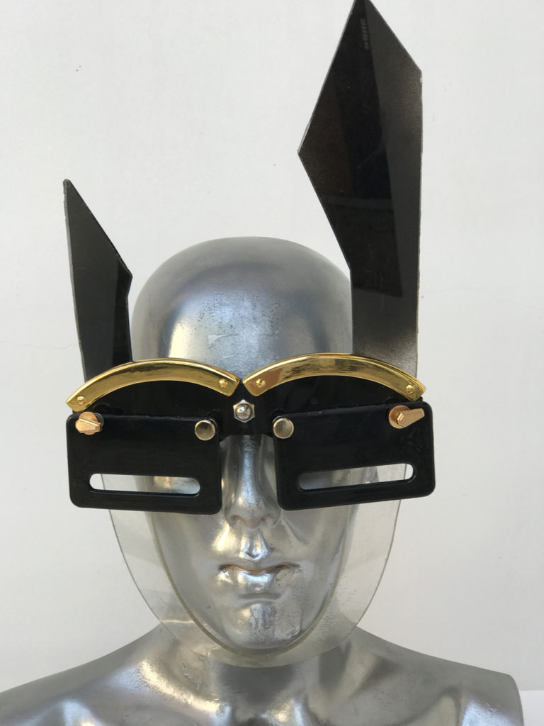 handmade futuristic modern steampunk unusual eye wear mask Hi Tek - Image 4