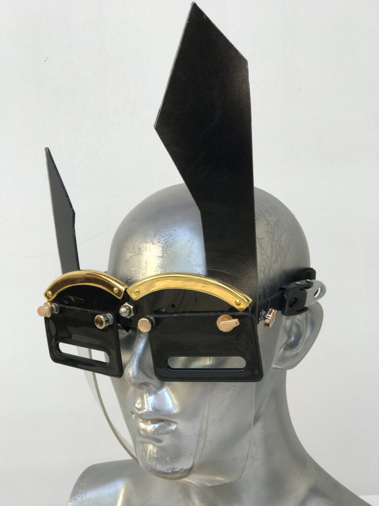 handmade futuristic modern steampunk unusual eye wear mask Hi Tek - Image 2