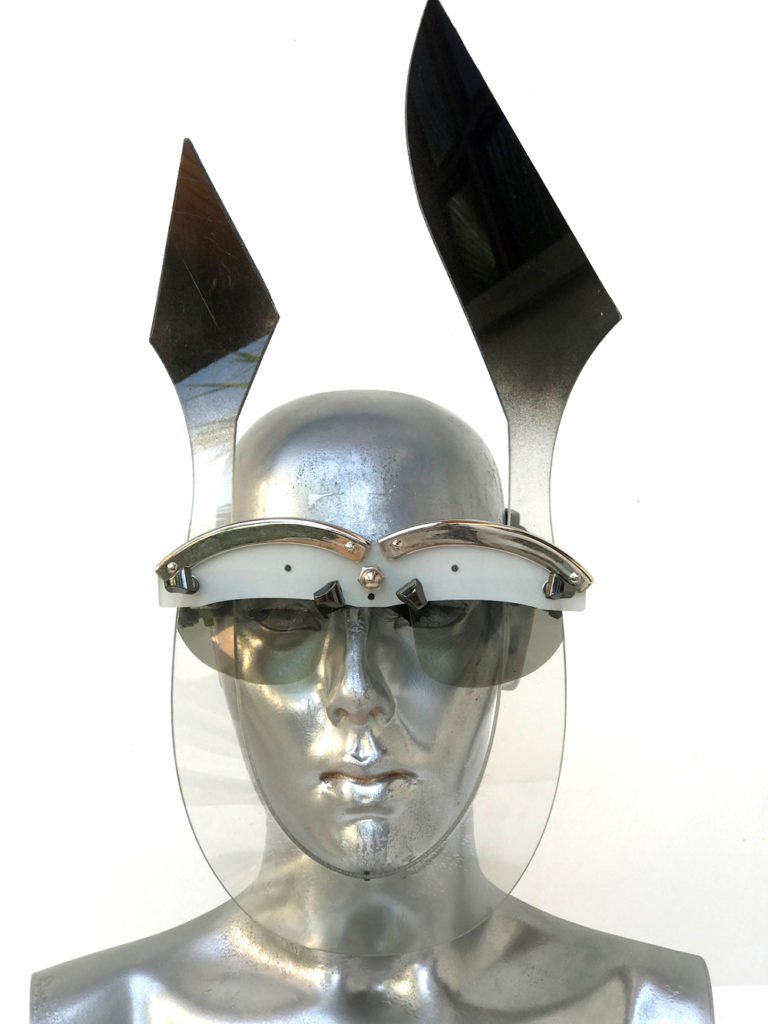 handmade futuristic modern steampunk unusual eye wear mask Hi Tek