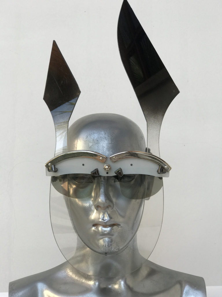 handmade futuristic modern steampunk unusual eye wear mask Hi Tek - Image 3