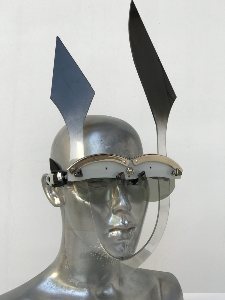 handmade futuristic modern steampunk unusual eye wear mask Hi Tek - Image 2