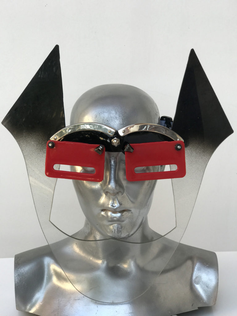 handmade futuristic modern steampunk unusual eye wear mask Hi Tek - Image 3