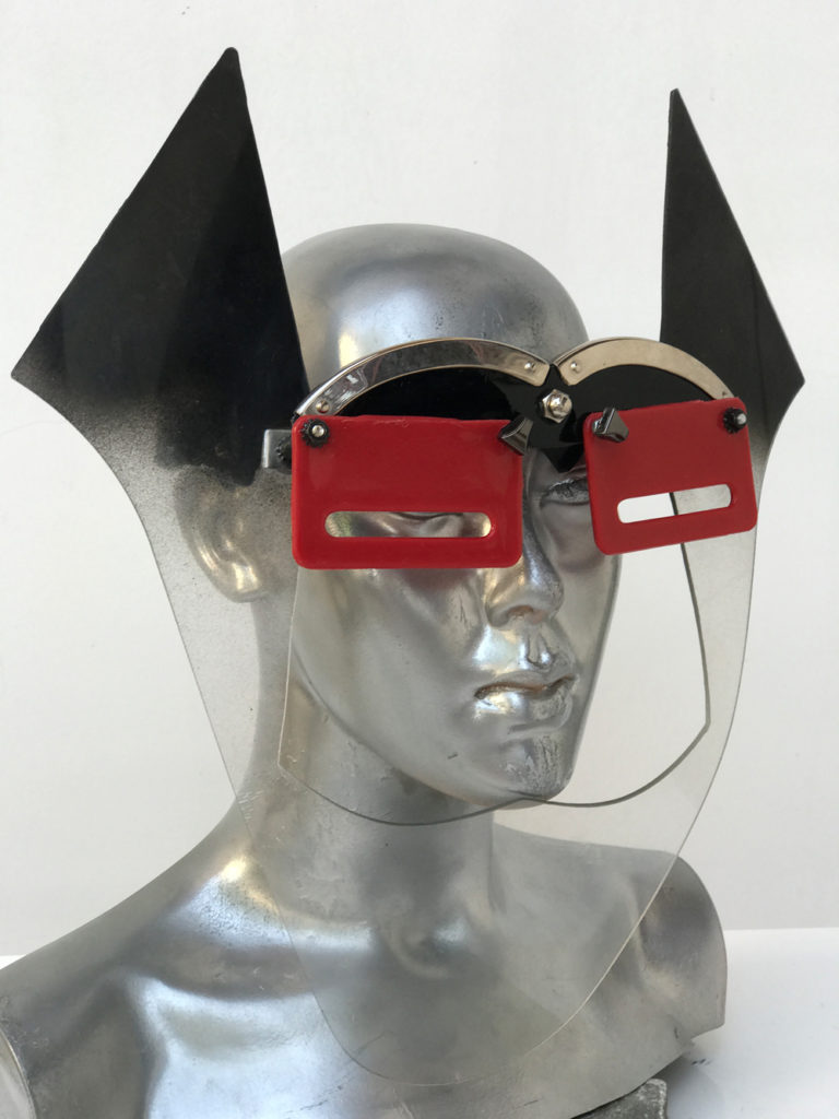 handmade futuristic modern steampunk unusual eye wear mask Hi Tek - Image 2