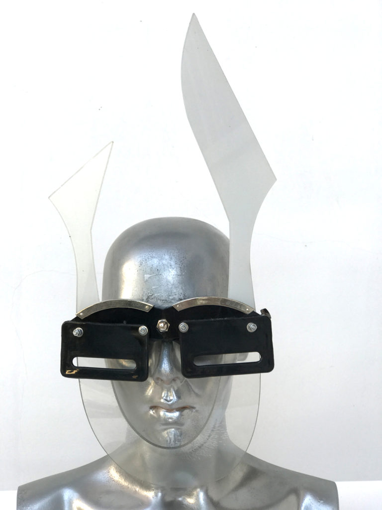 black and white mask