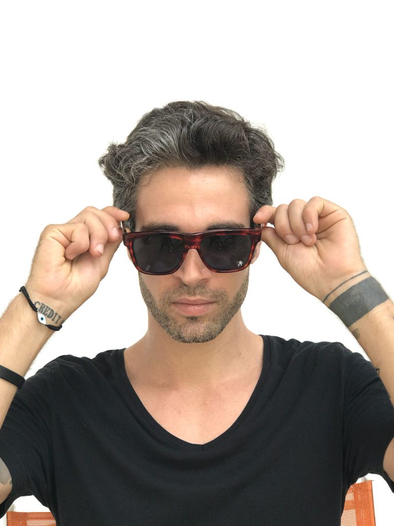 rectangle tortoise retro sunglasses flat top Hi Tek HT-92111 - Image 7