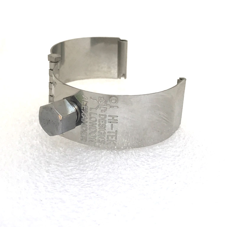 Ht Tek Alexander stainless steel watch strap unusual unique plain - Image 3