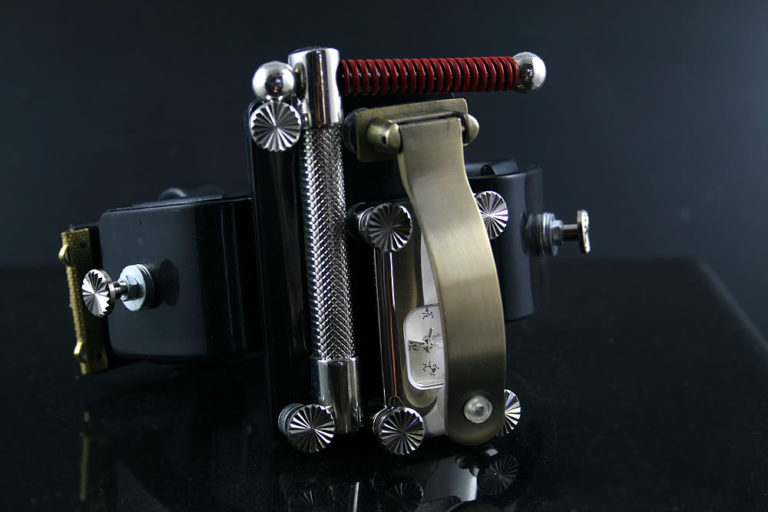 Handmade Steampunk retro futuristic cuff watch Hi Tek HTSTW024