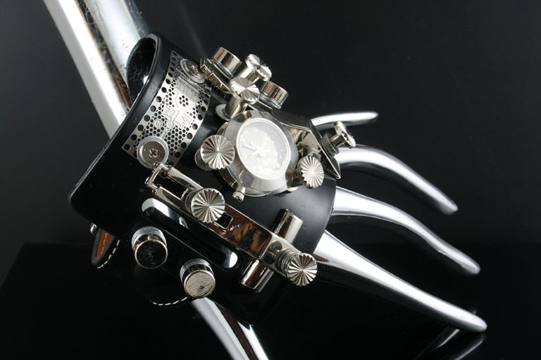 Goth Steampunk watch cuff Hi Tek HTSTW037 unusual unique