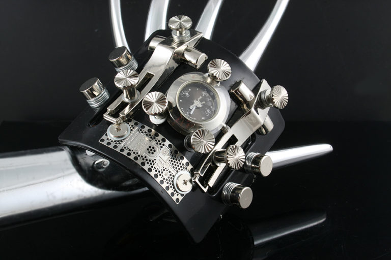 Goth Steampunk watch cuff Hi Tek HTSTW037 unusual unique - Image 2