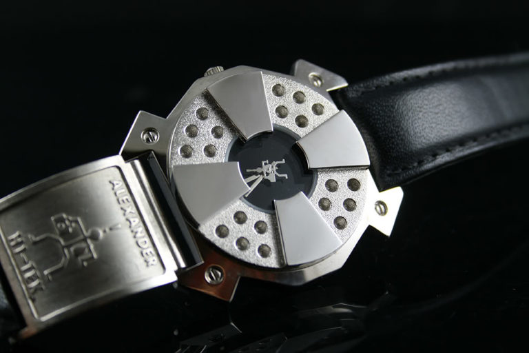 Vintage unisex cyber Goth wrist watch Hi Tek London Alexander