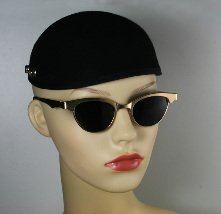 metal cats eye sunglasses vintage retro Hi Tek silver gold - Image 2