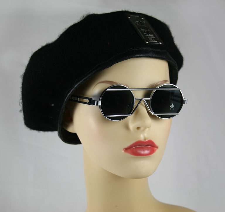 Hi Tek round silver metal sunglasses HT-4009