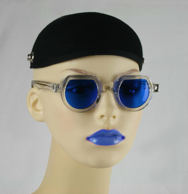 Hi Tek round sunglasses blue lens HT-010
