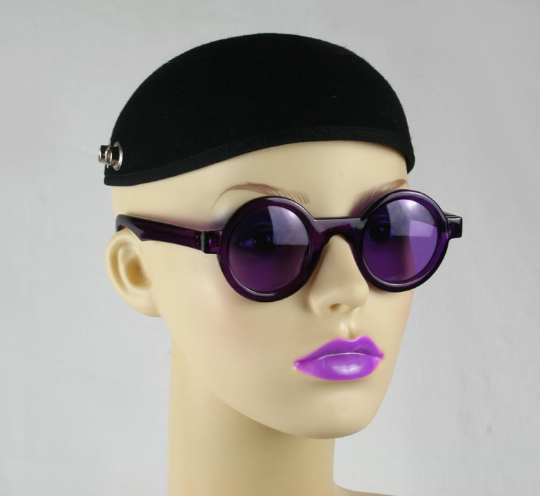 round purple sunglasses purple lensHi Tek HT-005
