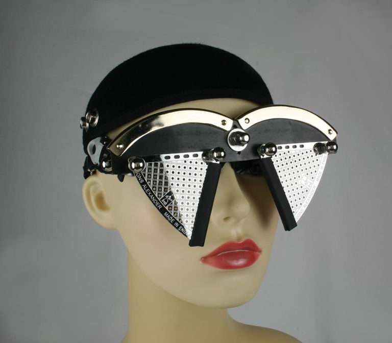 handmade futuristic modern steampunk eye wear mask Hi Tek - Image 3