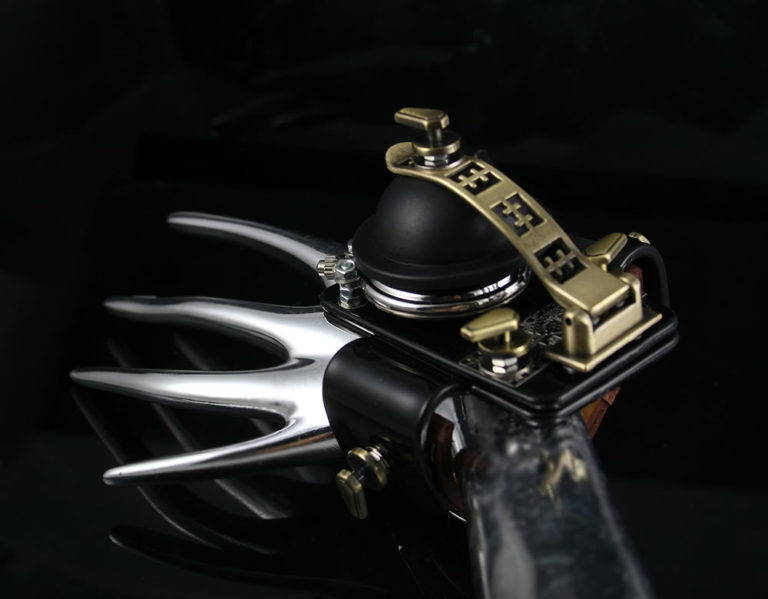 Handmade Steampunk retro futuristic cuff watch Hi Tek HTSTW031
