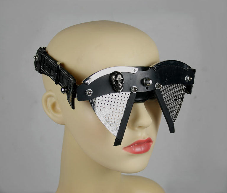 handmade futuristic modern stemapunk eye wear Hi Tek