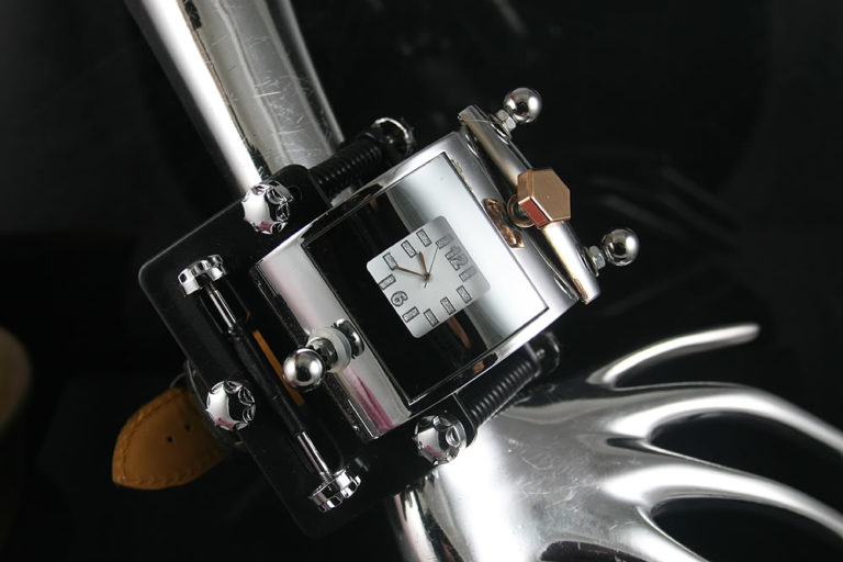 Handmade Steampunk retro futuristic cuff watch Hi Tek HTSTW050 - Image 4
