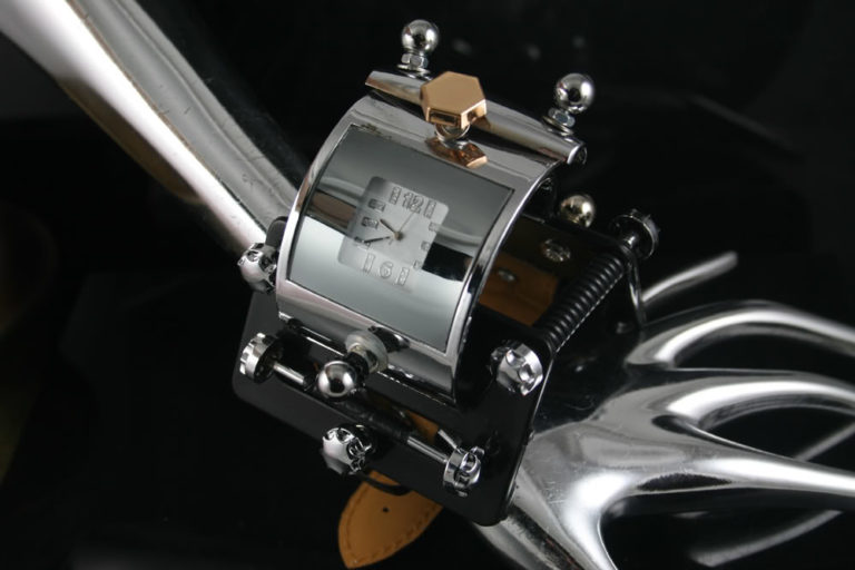 Handmade Steampunk retro futuristic cuff watch Hi Tek HTSTW050